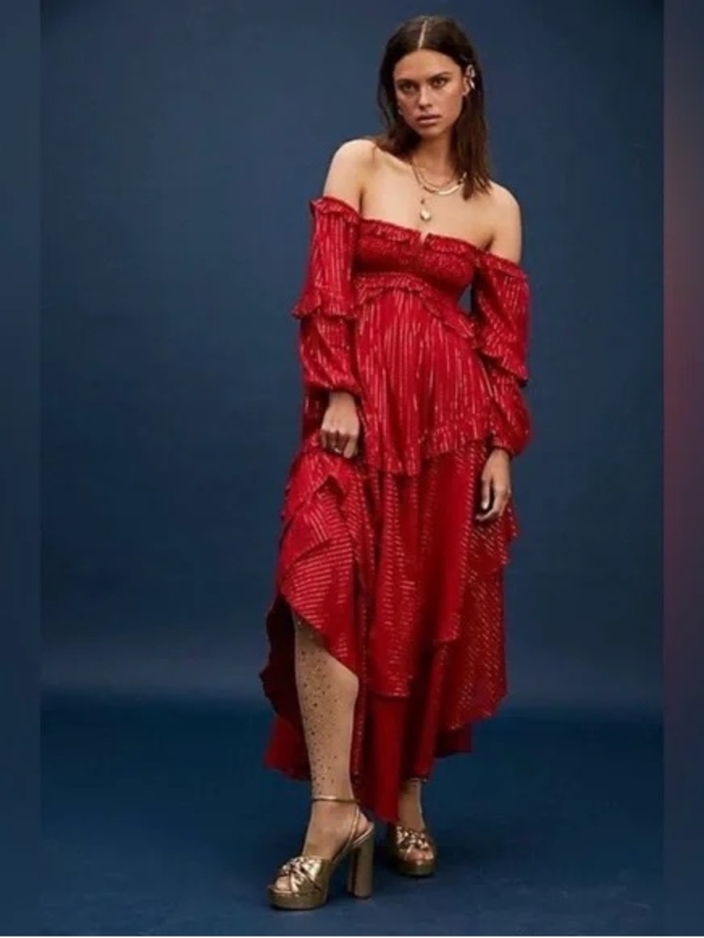 Free People x Spell & The Gypsy Red Maxi